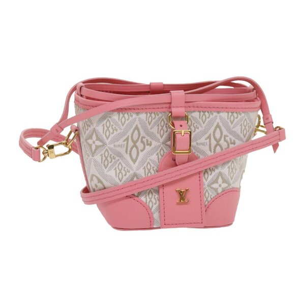 LOUIS VUITTON Pre Owned 1854 Print Noe Perth Bag Pink LV Auth - Picture 1 of 16